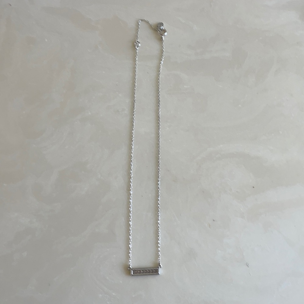 Anna Beck sterling silver bar necklace
